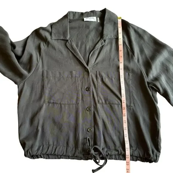 LNA Drawstring Button Down Shirt- Size Medium - Picture 14 of 14